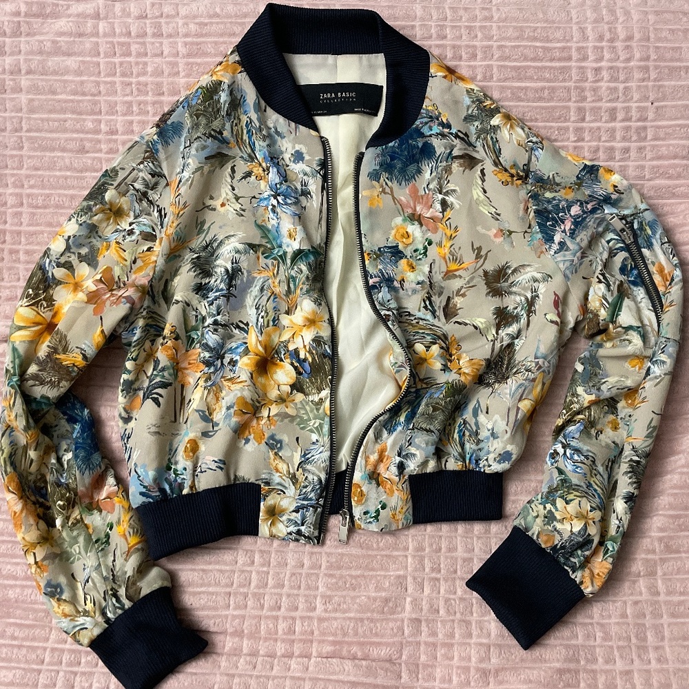 Light floral jacket